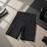 Sykkelshorts for Dame med Lommer og Høy Midje
