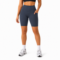 Sykkelshorts for Dame med Lommer og Høy Midje