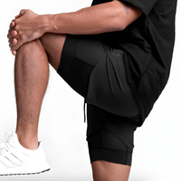 RunLock™ – 2-i-1 treningsshorts med sprettfri mobillomme