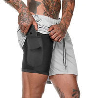 RunLock™ – 2-i-1 treningsshorts med sprettfri mobillomme